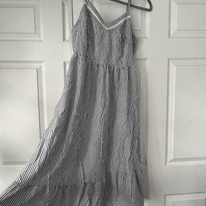 Mid Length Striped Dress